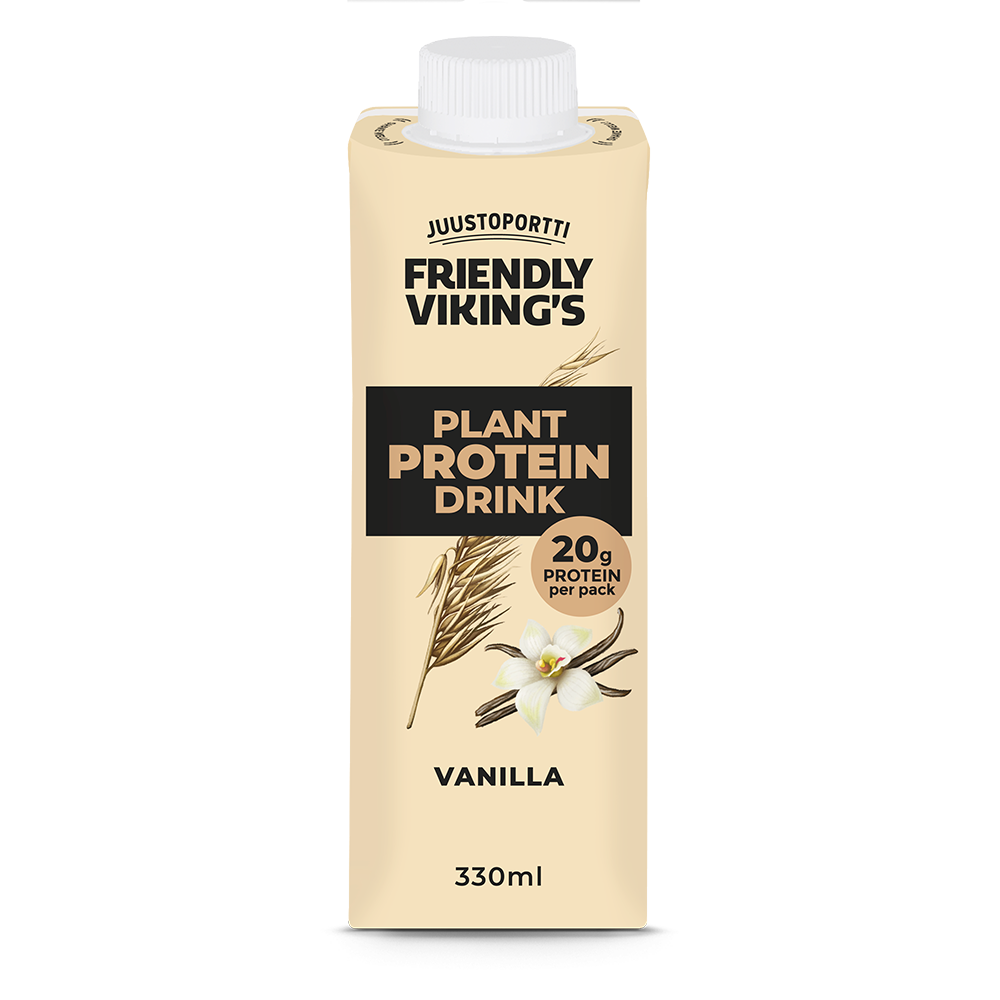 Friendly Viking’s kasviproteiinijuoma vanilja UHT 330 ml