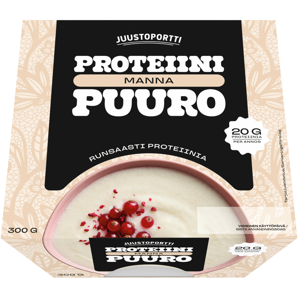 Juustoportti Proteiini-mannapuuro 300 g