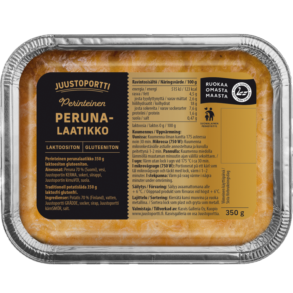 Juustoportti Perinteinen perunalaatikko 350 g laktoositon gluteeniton