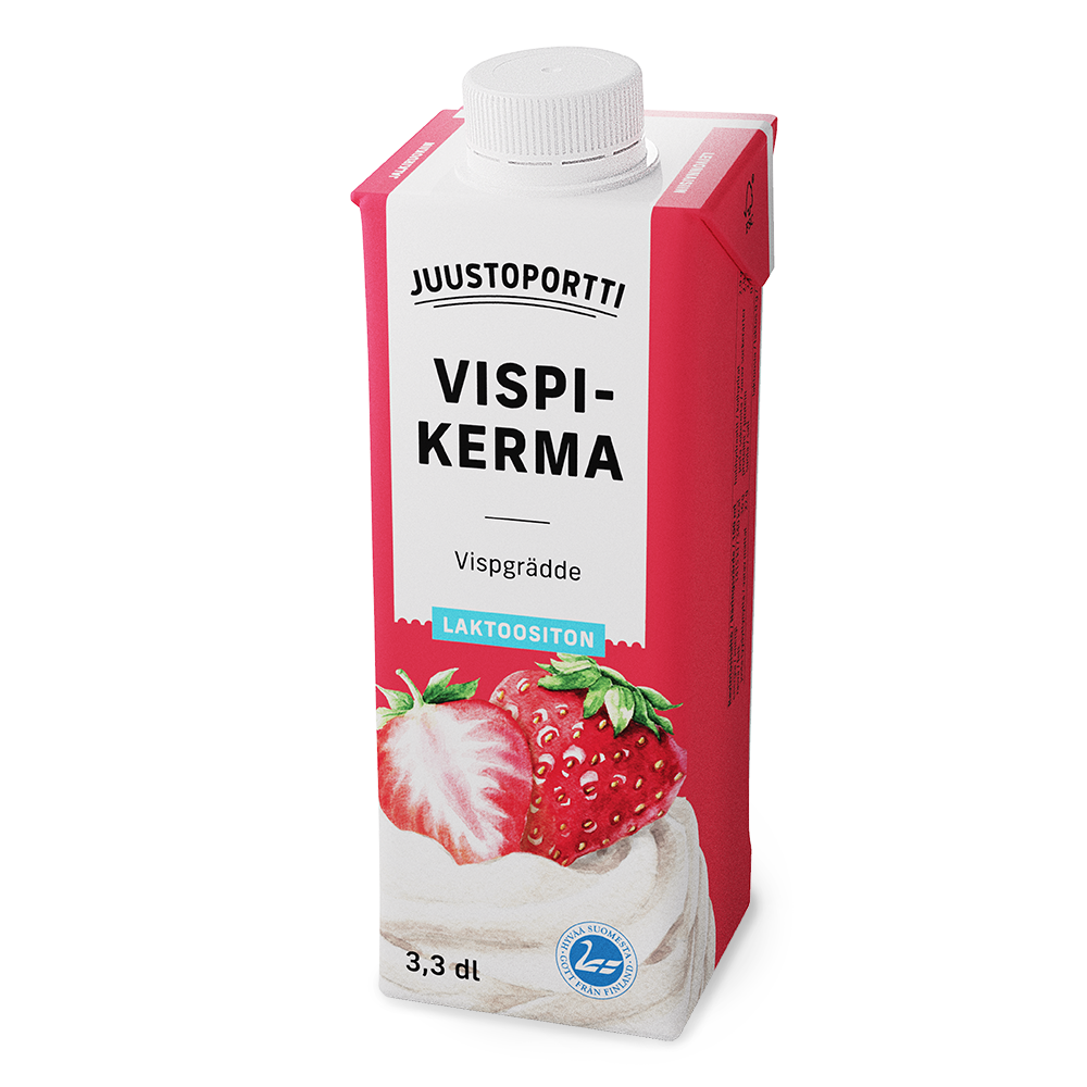Juustoportti Vispikerma 3,3 dl UHT laktoositon