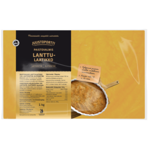 Juustoportti Paistovalmis lanttulaatikko 1 kg laktoositon gluteeniton