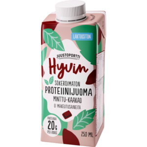 Juustoportti Hyvin proteiinijuoma 250 ml minttu-kaakao laktoositon