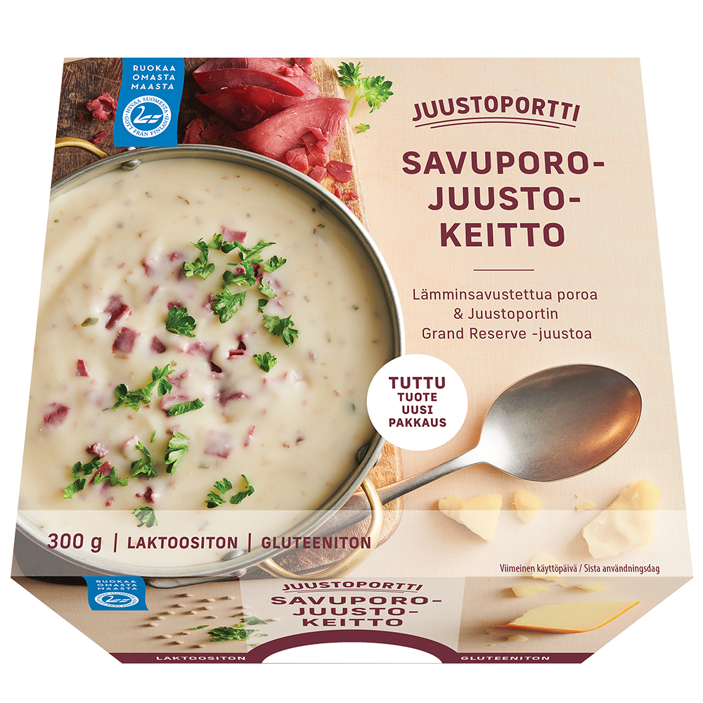 Juustoportti Savuporo-juustokeitto 300 g laktoositon gluteeniton