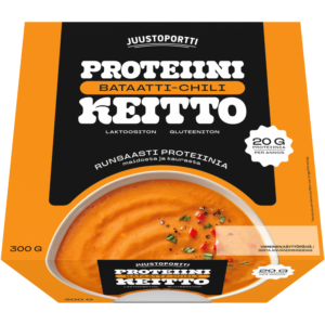 Juustoportti Proteiini-bataatti-chilikeitto 300 g laktoositon gluteeniton
