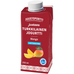 Juustoportti Juotava turkkilainen jogurtti 250 ml mango laktoositon