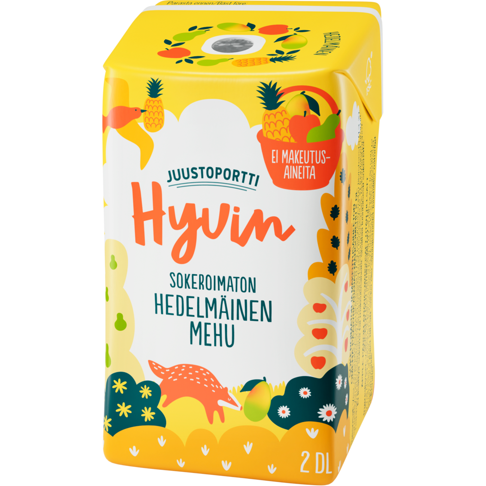 Juustoportti Hyvin mehu 2 dl hedelmäinen