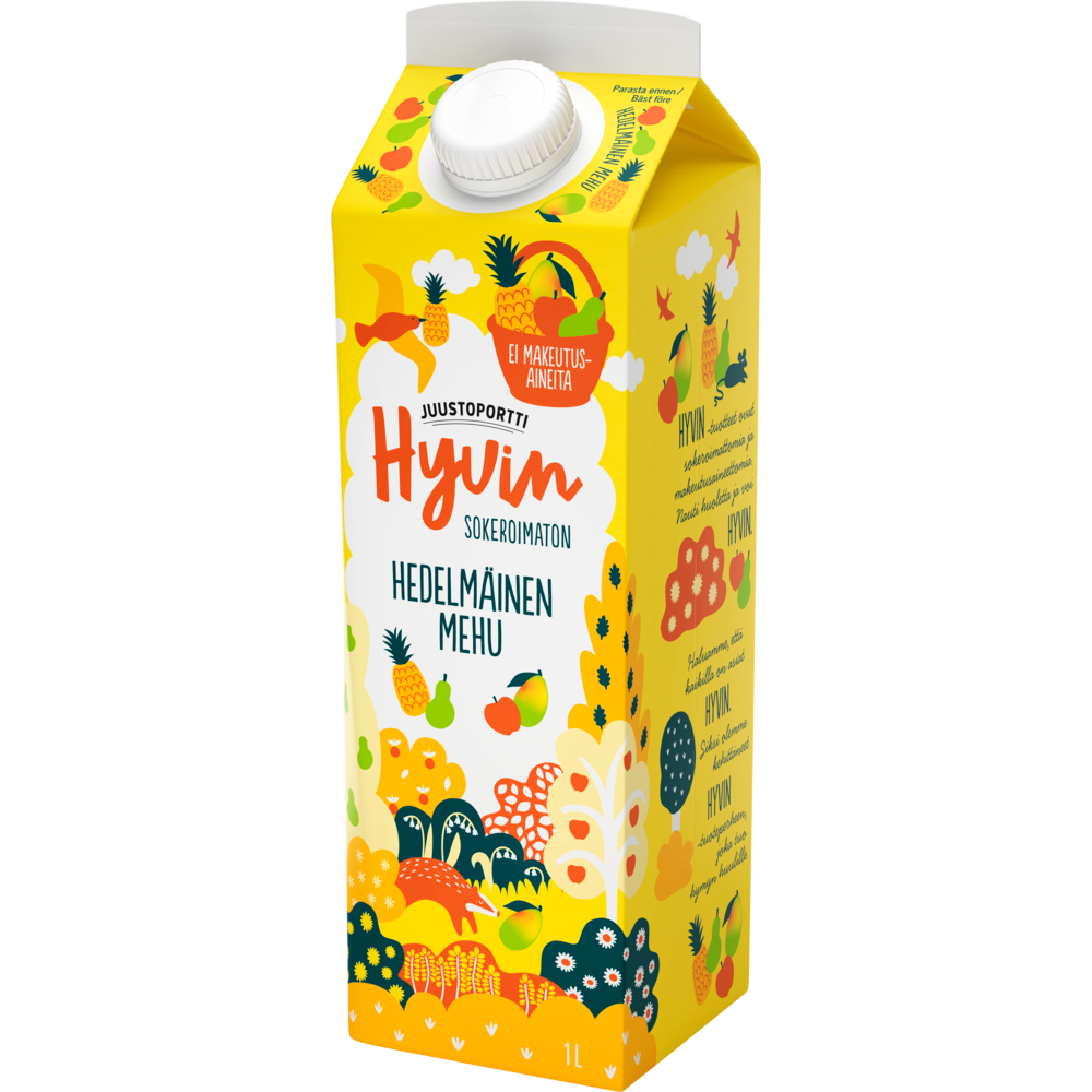 Juustoportti Hyvin mehu 1 l hedelmäinen