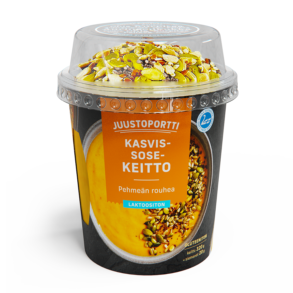 Juustoportti Kasvissosekeitto 340 g laktoositon gluteeniton