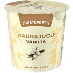 Juustoportti Kaurajugu 350 g vanilja gluteeniton