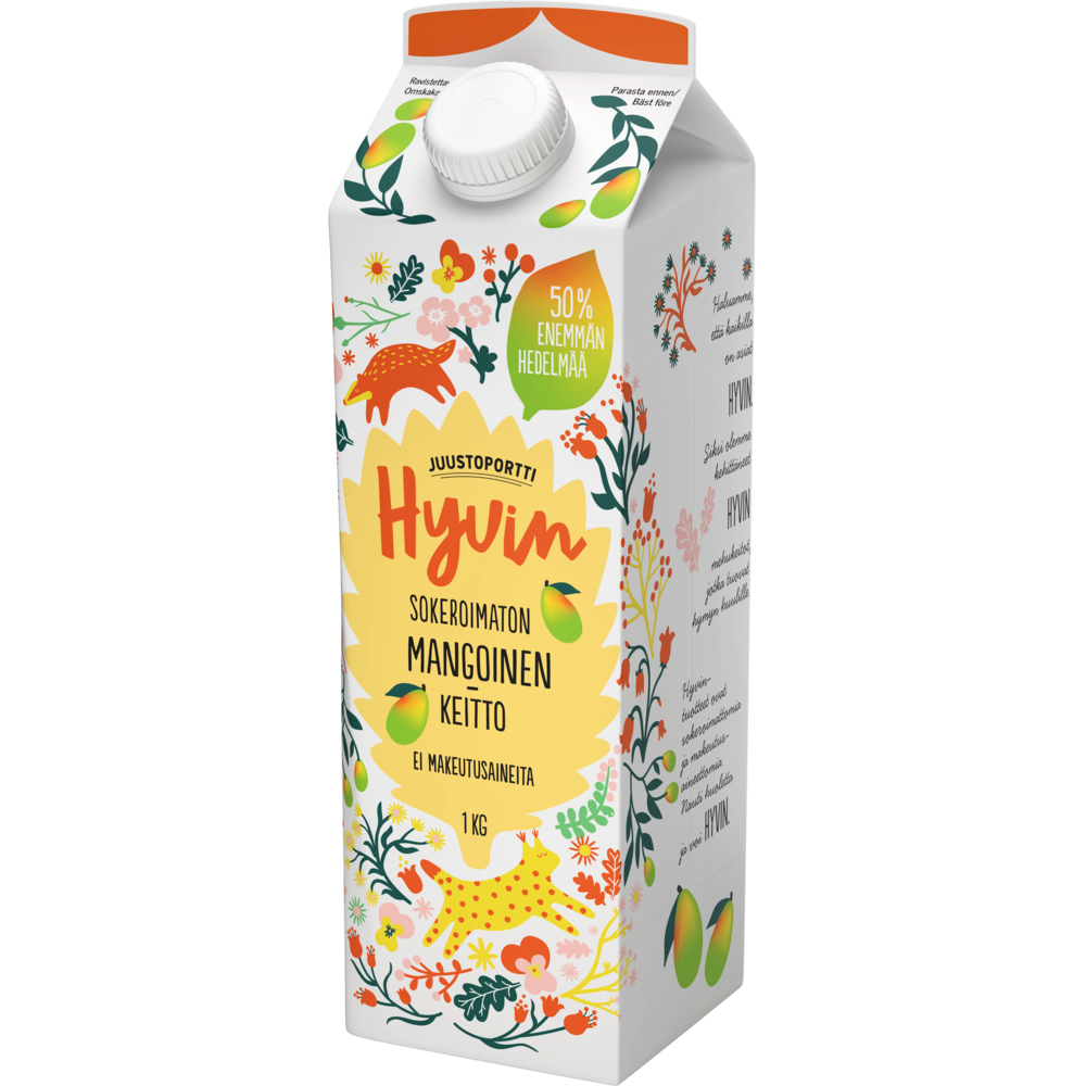 Juustoportti Hyvin mehukeitto 1 kg mangoinen