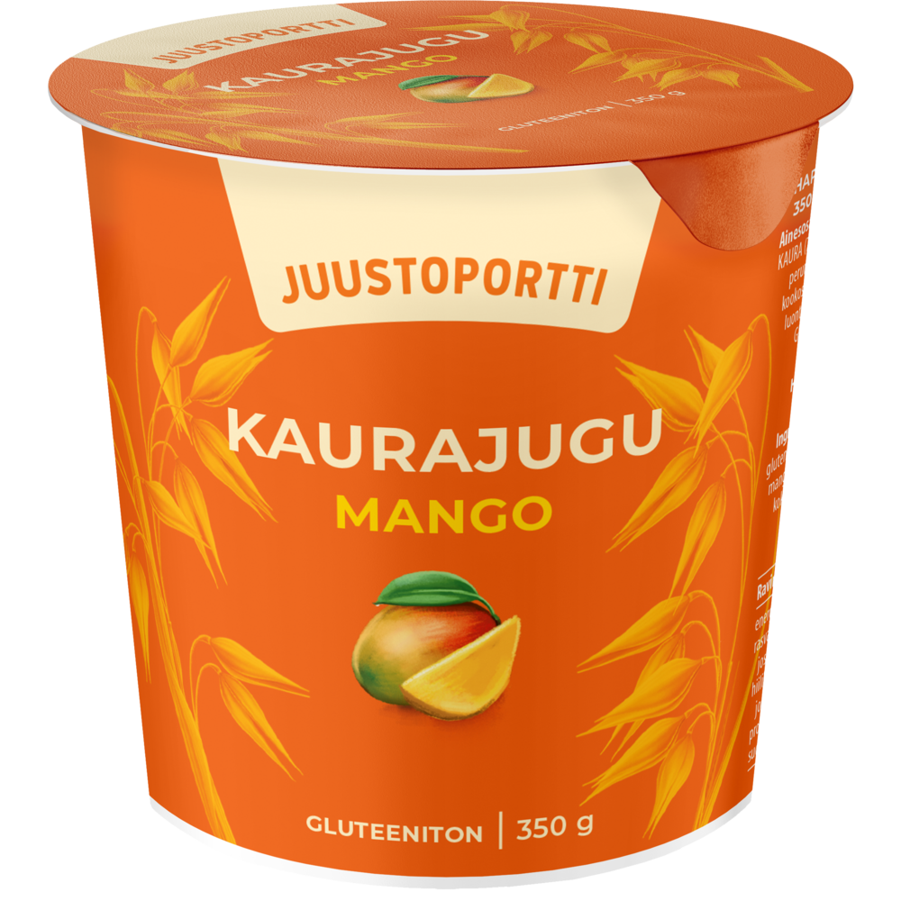 Juustoportti Kaurajugu 350 g mango gluteeniton