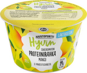 Juustoportti Hyvin proteiinirahka 175 g mango laktoositon