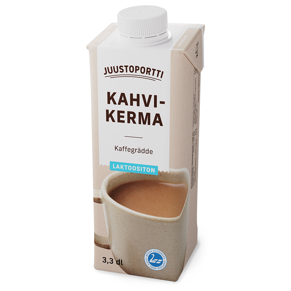 Juustoportti Kahvikerma 10 % 3,3 dl laktoositon