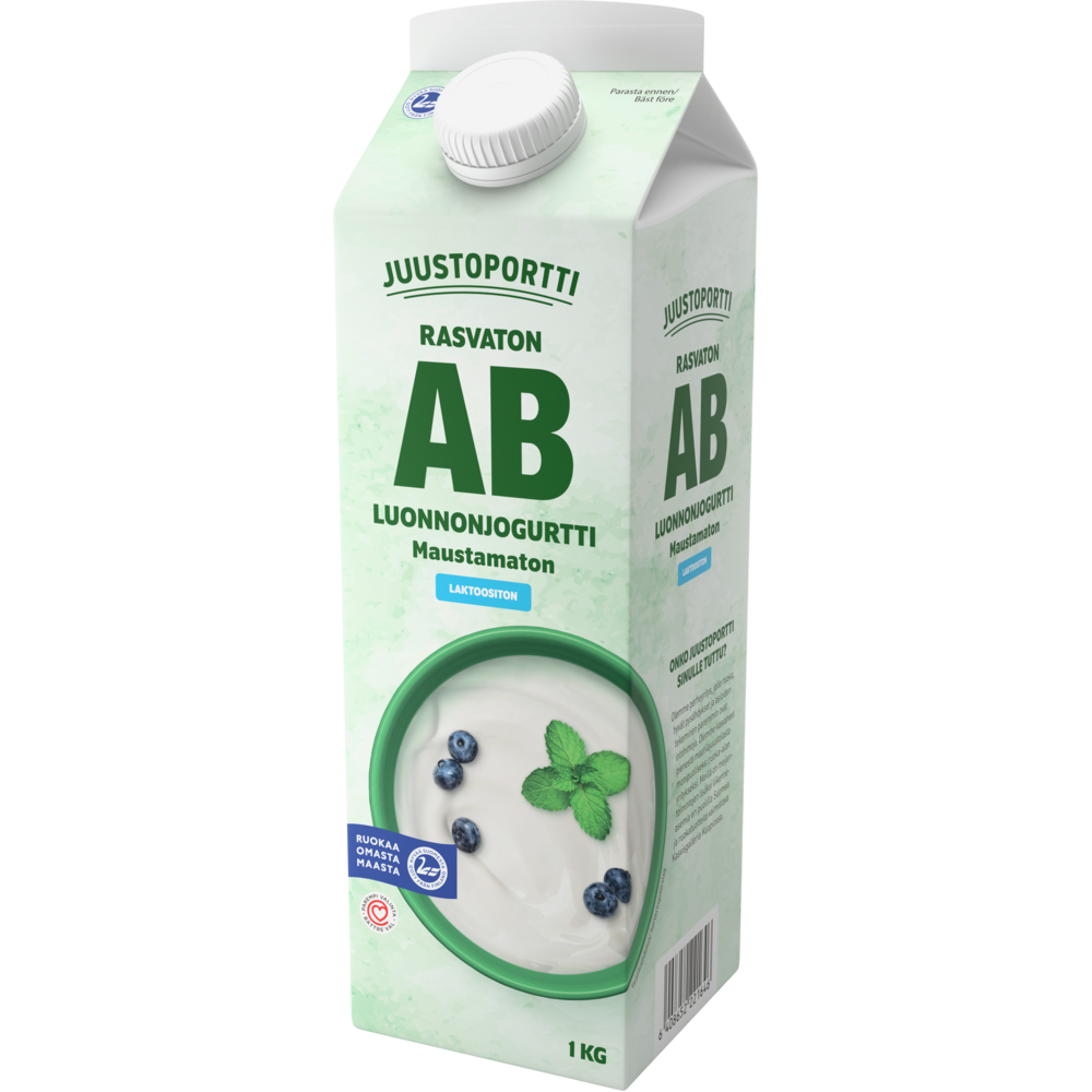 Juustoportti AB-jogurtti 1 kg rasvaton laktoositon