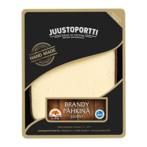 Juustoportti Brandy-pähkinäjuusto 175 g laktoositon