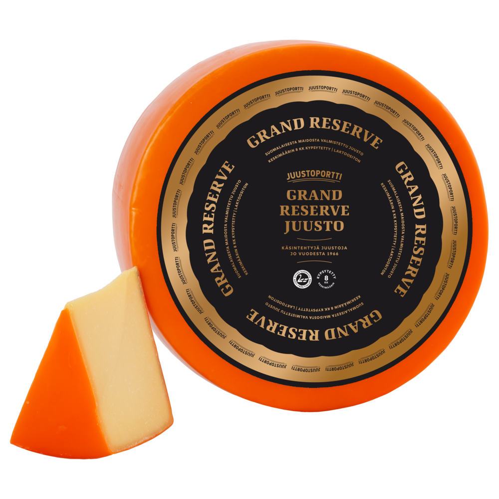 Juustoportti Grand Reserve juusto noin 5 kg kiekko