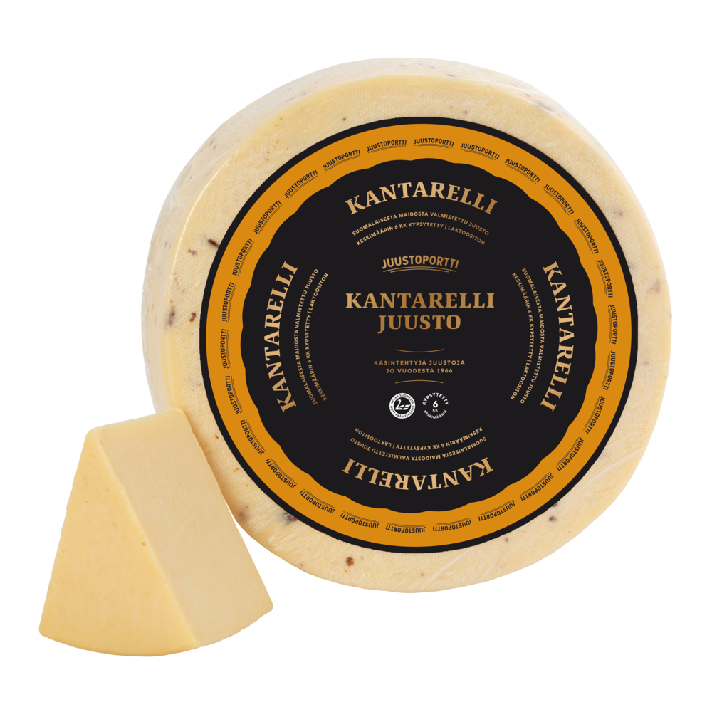 Juustoportti kantarellijuusto noin 5 kg kiekko
