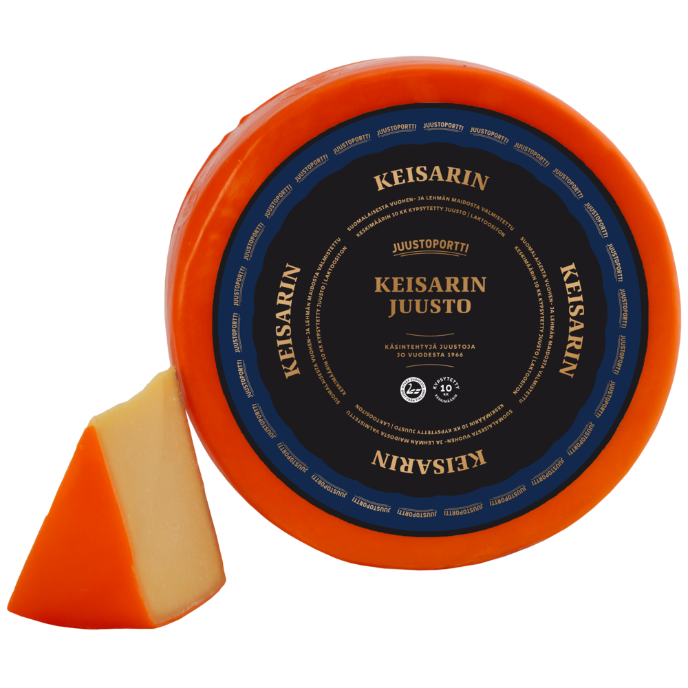 Juustoportti Keisarin juusto noin 5 kg kiekko