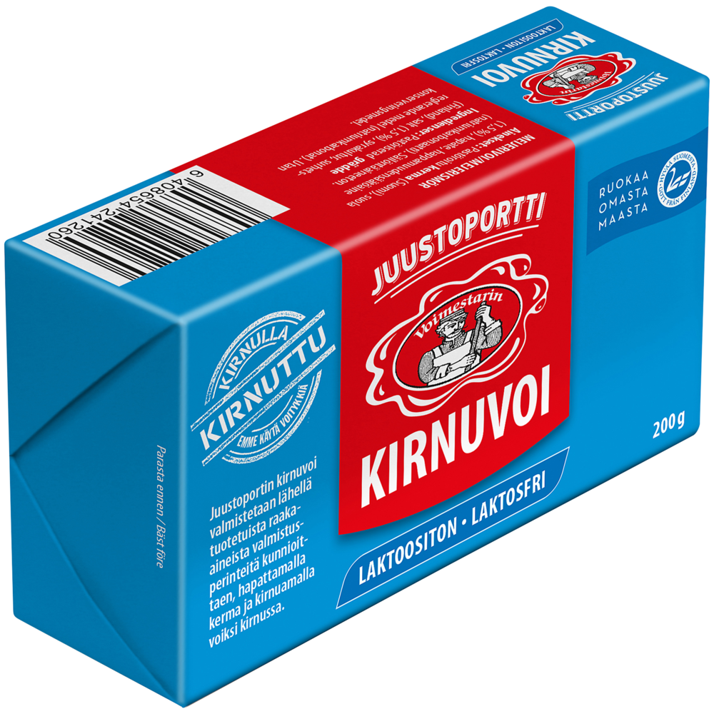 Juustoportti kirnuvoi 200 g laktoositon