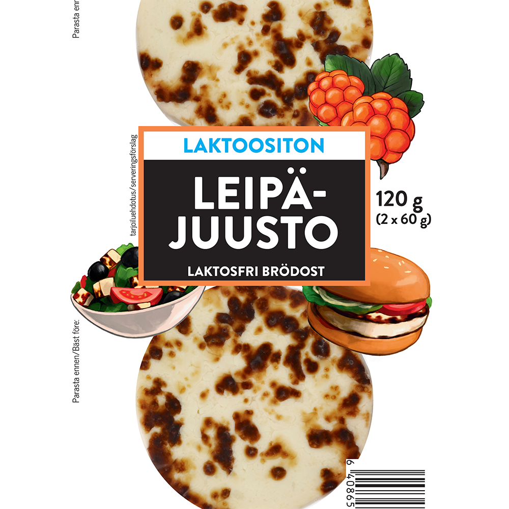 Juustoportti minileipäjuusto 2*60 g laktoositon