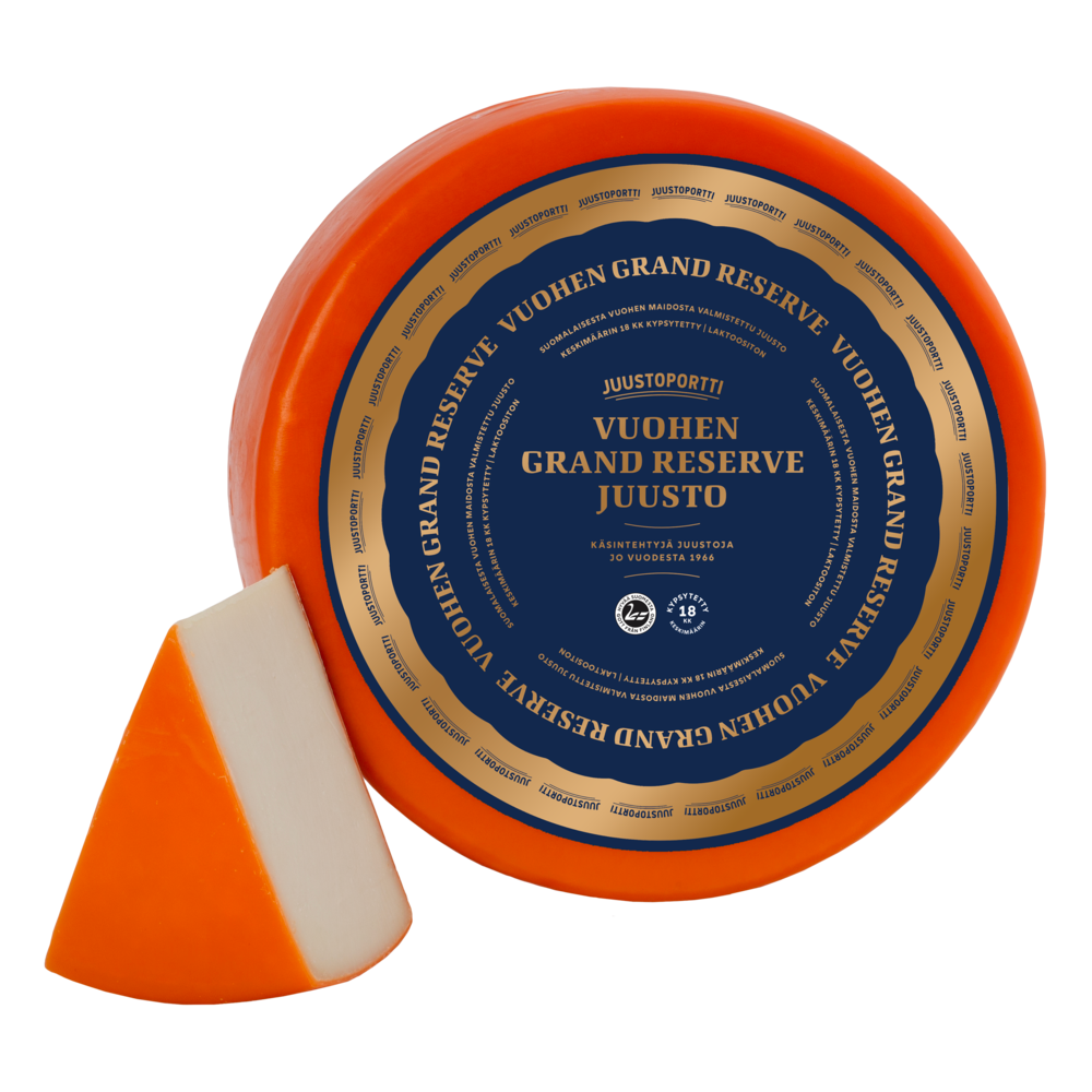 Juustoportti Vuohen Grand Reserve juusto noin 5 kg kiekko