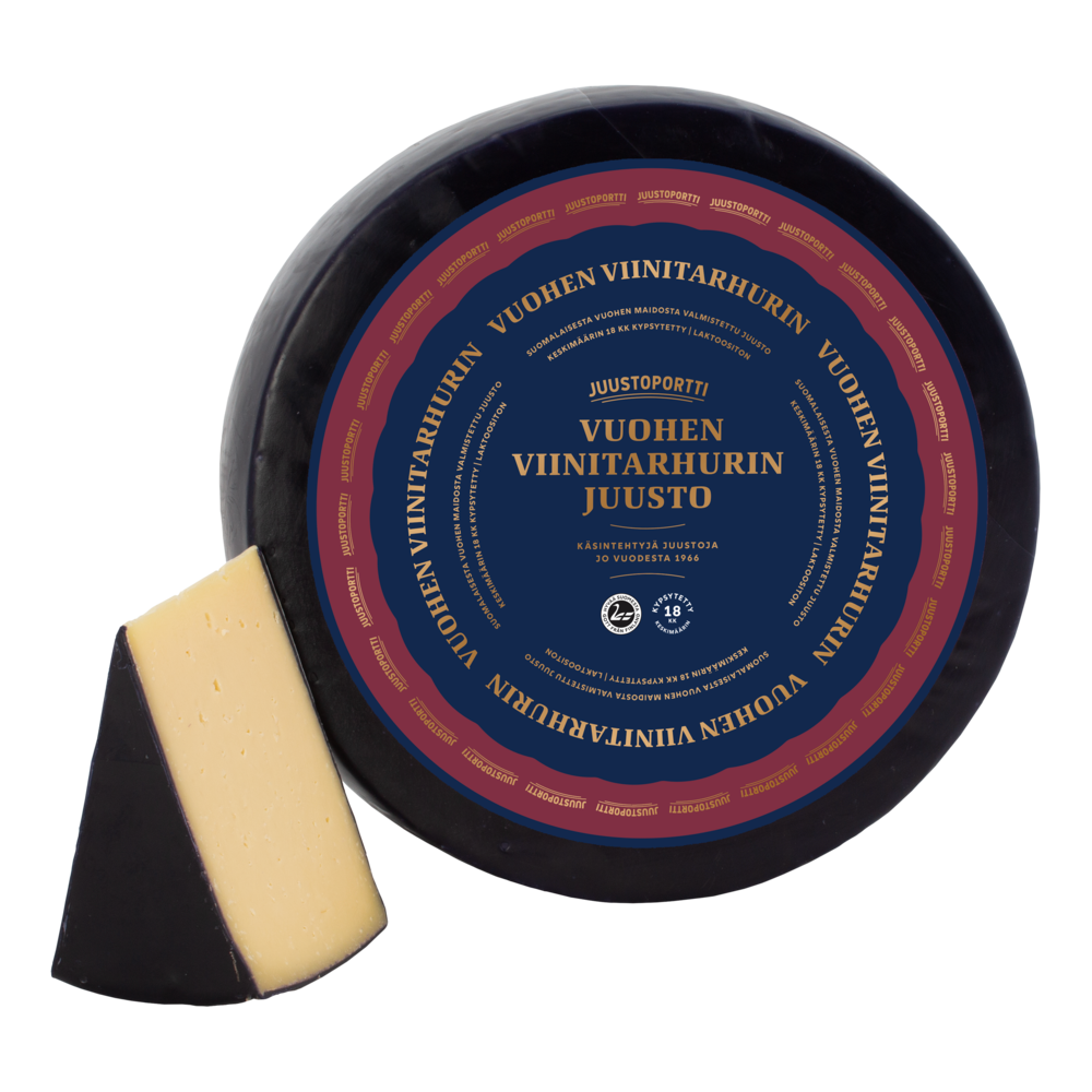 Juustoportti vuohen viinitarhurin juusto noin 5 kg kiekko